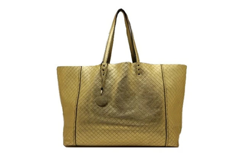 BOTTEGA VENETA Tote Bag Calfskin Gold